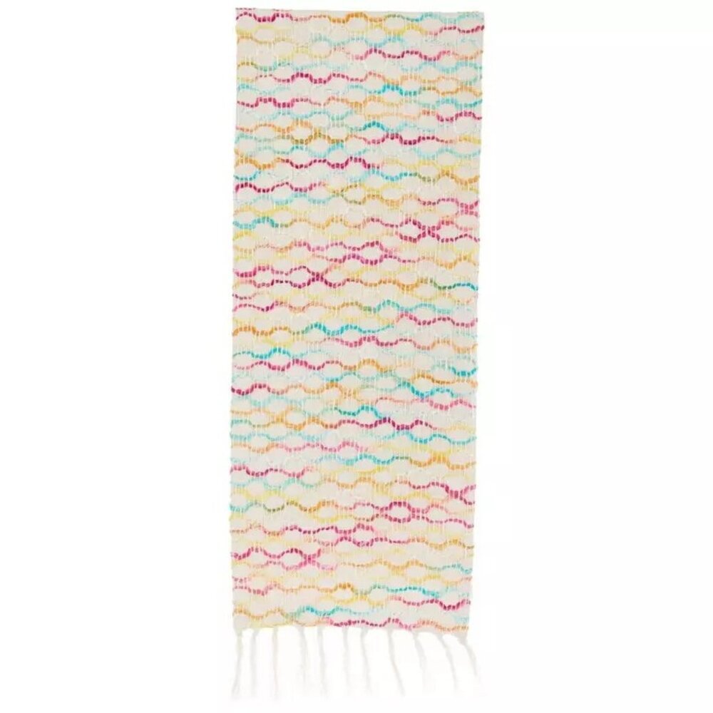 BOHO Ombre Waves Textured Table Runner NEW